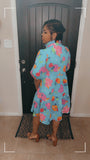 Floral Printed Tiered Mini Dress