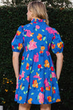 Floral Printed Tiered Mini Dress