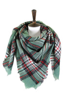 Plaid Square Blanket Scarf