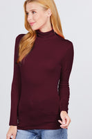 Turtle Neck Rayon Jersey Top