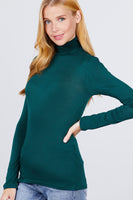 Turtle Neck Rayon Jersey Top