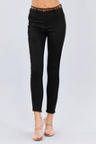 Belted Textured Long Pants