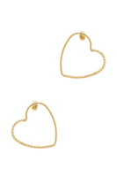 Metal Heart Stud Earring