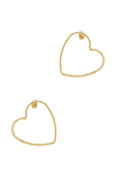 Metal Heart Stud Earring
