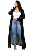 Plus Light Weight Knitted Cardigan