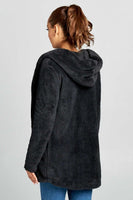 Hooded Fuzzy Fur Jacket