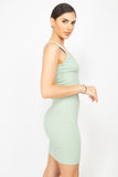 Scoop Neck Bodycon Mini Dress