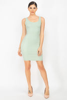 Scoop Neck Bodycon Mini Dress