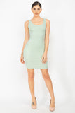 Scoop Neck Bodycon Mini Dress