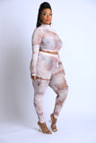 Safety Pin Detailed Cut Out Mesh Set