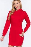 Hoodie French Terry Mini Dress