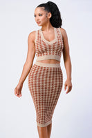 Luxe Gingham Skirt Sets