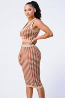 Luxe Gingham Skirt Sets