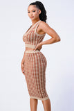Luxe Gingham Skirt Sets