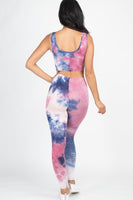 Tie Dye Leggings Yoga Gym Set