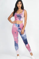 Tie Dye Leggings Yoga Gym Set