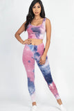 Tie Dye Leggings Yoga Gym Set