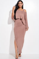 Slouchy Crop Top Tank Dress   2 PieceSet