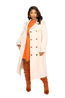 Trench Coat With Golden Button