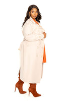 Trench Coat With Golden Button