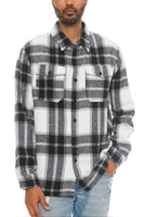 Men's Checkered Soft Flannel Shacket