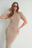 Short-sleeve Maxi Dress