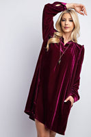 Mini Ruffle Detailing Velvet Dress