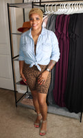 Adj Cami Leopard Seamless Romper