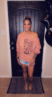 A Garment Dyed French Terry Graphic Sweatshirt