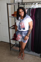 Tie-dye Printed Jersey Top