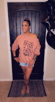 A Garment Dyed French Terry Graphic Sweatshirt