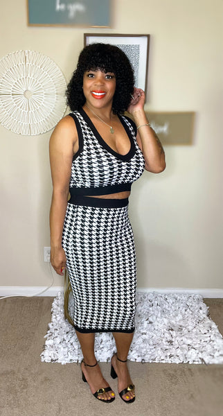 Luxe Gingham Skirt Sets