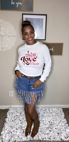 Fringe Denim Shorts